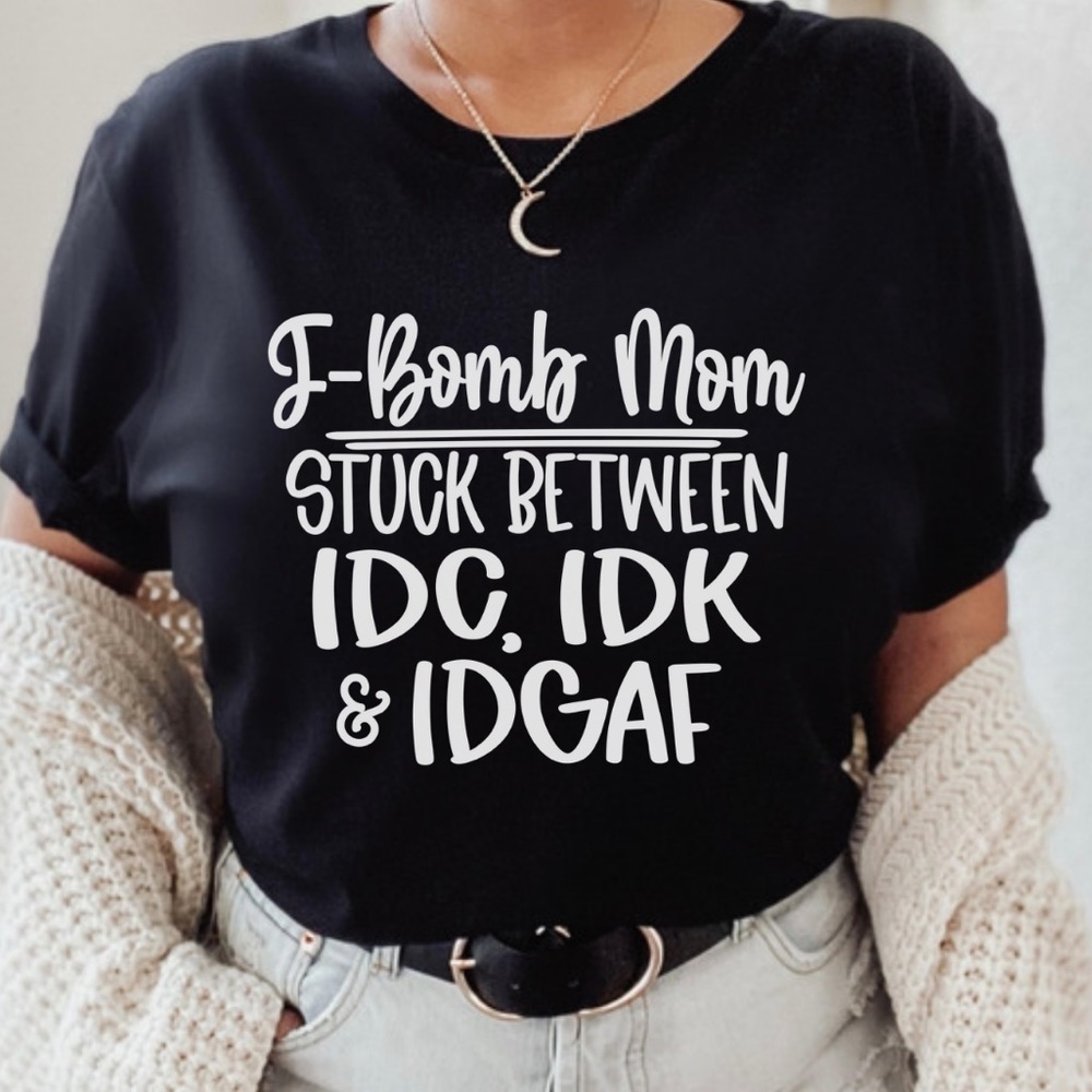 New F bomb mom Funny Graphic Shirt S-5X